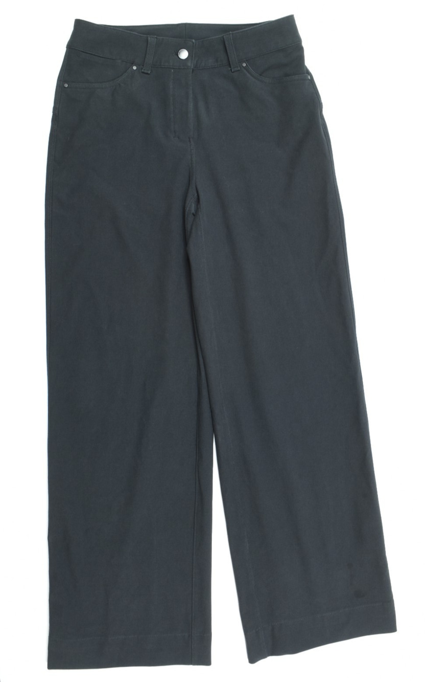 Lululemon City Sleek 5 Pocket Wide-Leg High-Rise Pants Womens 26 Black Utilitech